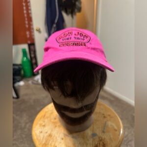 Vintage Ron Jon surf shop “triple pink” hat 00s